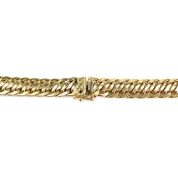 Collier d'occasion en or jaune 750, maille fantaisie, 44.5 cm