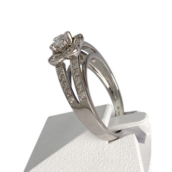 Tweedehands MAUBOUSSIN ring goud 750 witte diamant