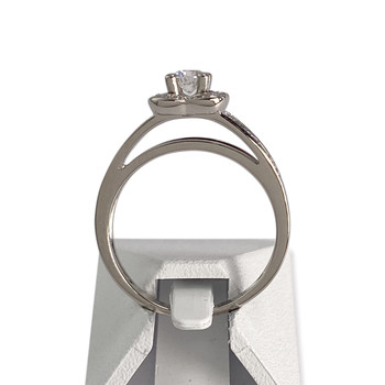 Tweedehands MAUBOUSSIN ring goud 750 witte diamant