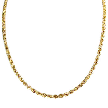 Collier d'occasion or 750 jaune maille torsadee