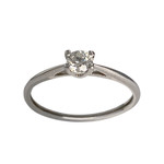 Bague d'occasion or 750 blanc diamant - vue 1