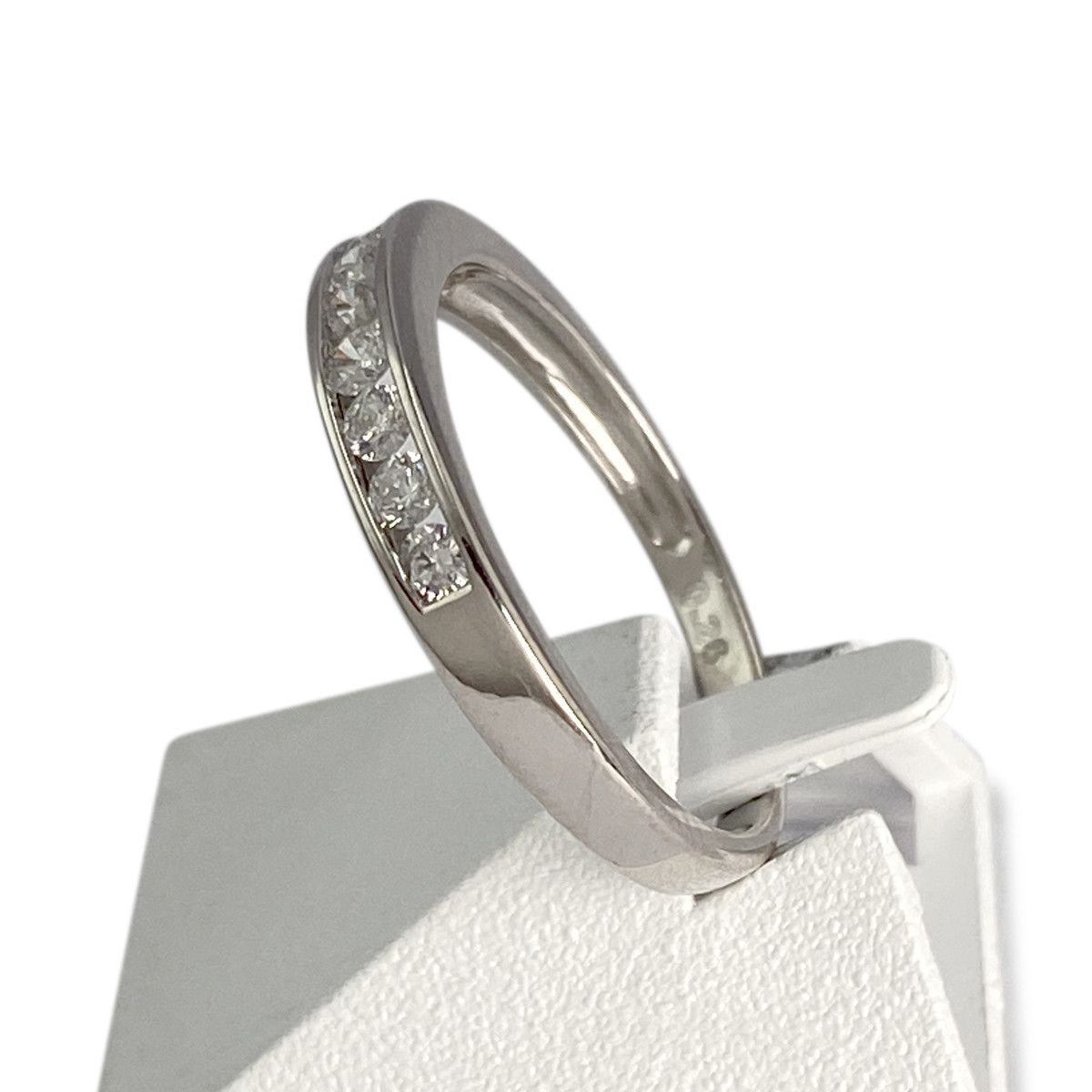BAGUE d'occasion or 750 blanc diamant - vue 2