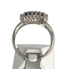 Bague d'occasion or 750 blanc diamant noir - vue V3