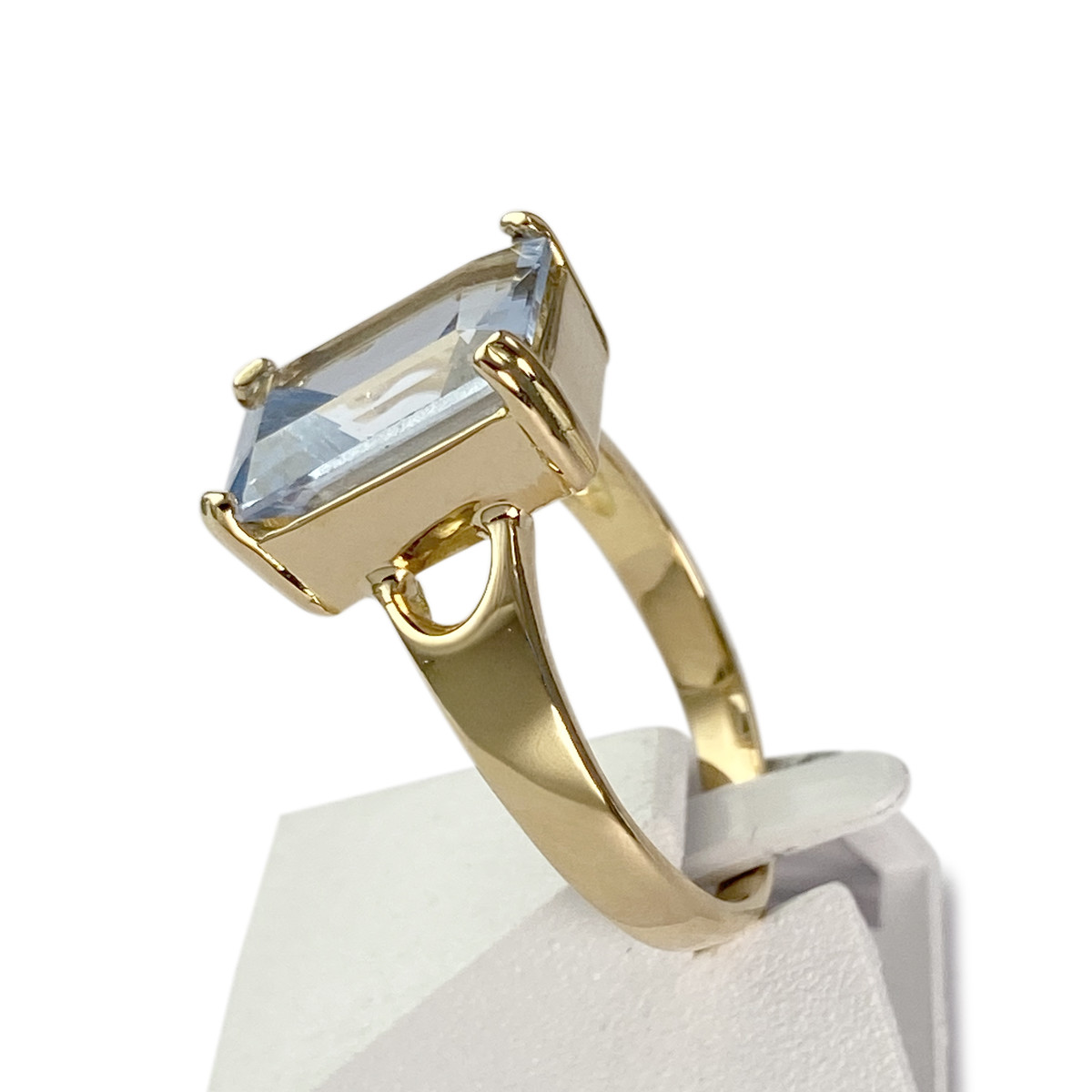 Bague d'occasion or 750 jaune spinelle - vue 2