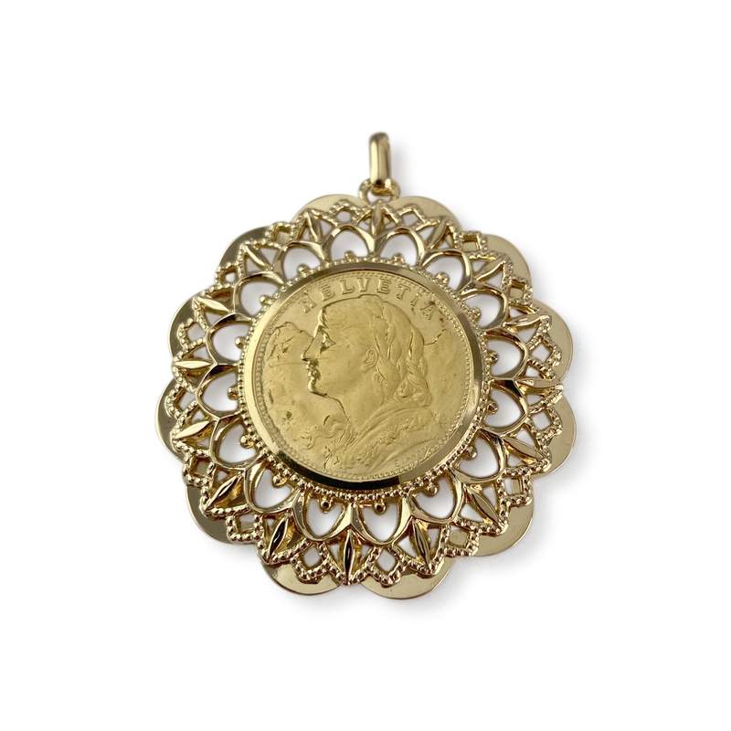 Médaille d'occasion or 750 jaune - vue 1