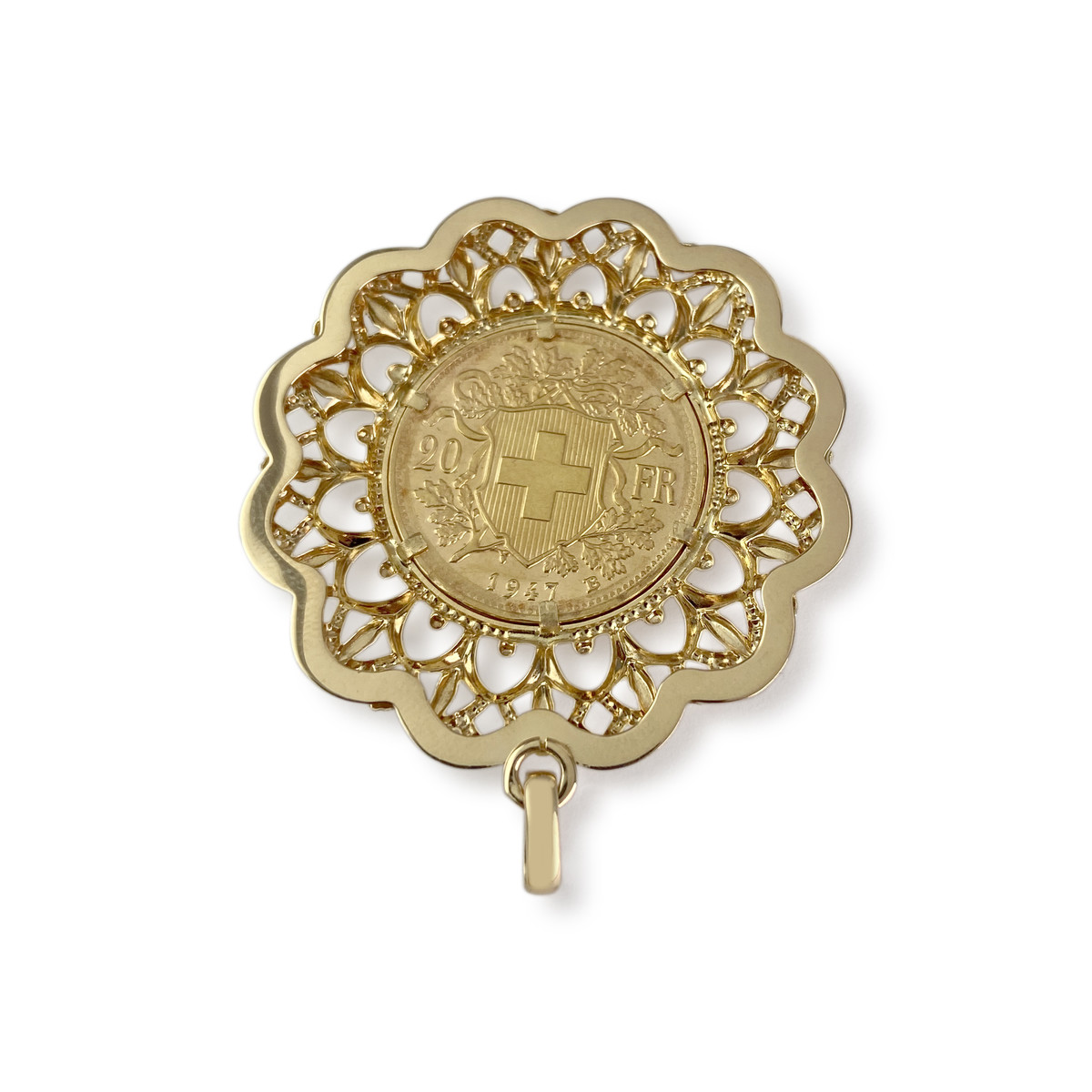 Tweedehands 750 geelgouden medaille - bekijk 2