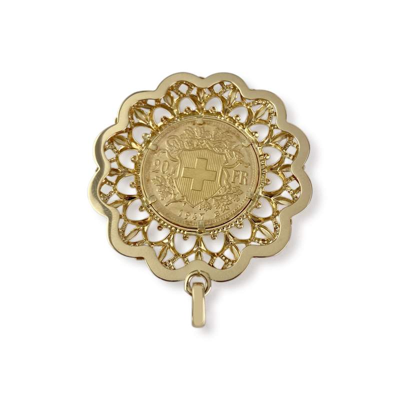 Médaille d'occasion or 750 jaune - vue 2