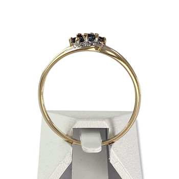 Bague d'occasion or 750 2 tons saphirs