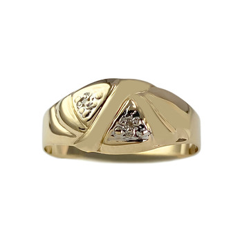 Bague d'occasion or 750 jaune diamant