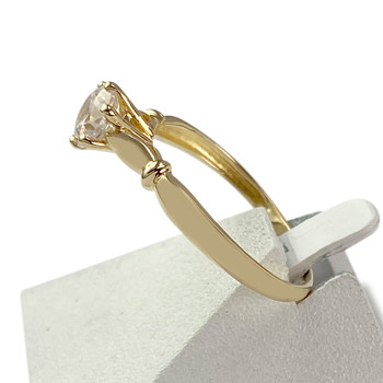 Solitaire d'occasion or 750 jaunezirconia
