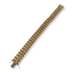 Bracelet d'occasion or 750 jaune maille américaine - vue 2