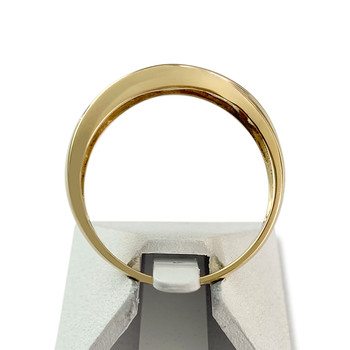 Bague d'occasion or 750 jaune rubis diamant