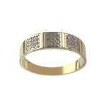 Bague d'occasion or 750 jaune diamant - vue 1