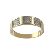 Bague d'occasion or 750 jaune diamant