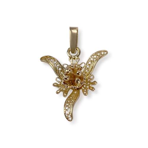 Tweedehands hanger in 750 geel goud