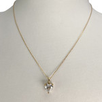 Collier d'occasion or 750 jaune maille forcat diamant - vue 2