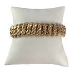 Bracelet d'occasion or 750 jaune maille américaine - vue 1