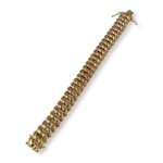 Bracelet d'occasion or 750 jaune maille américaine - vue 2