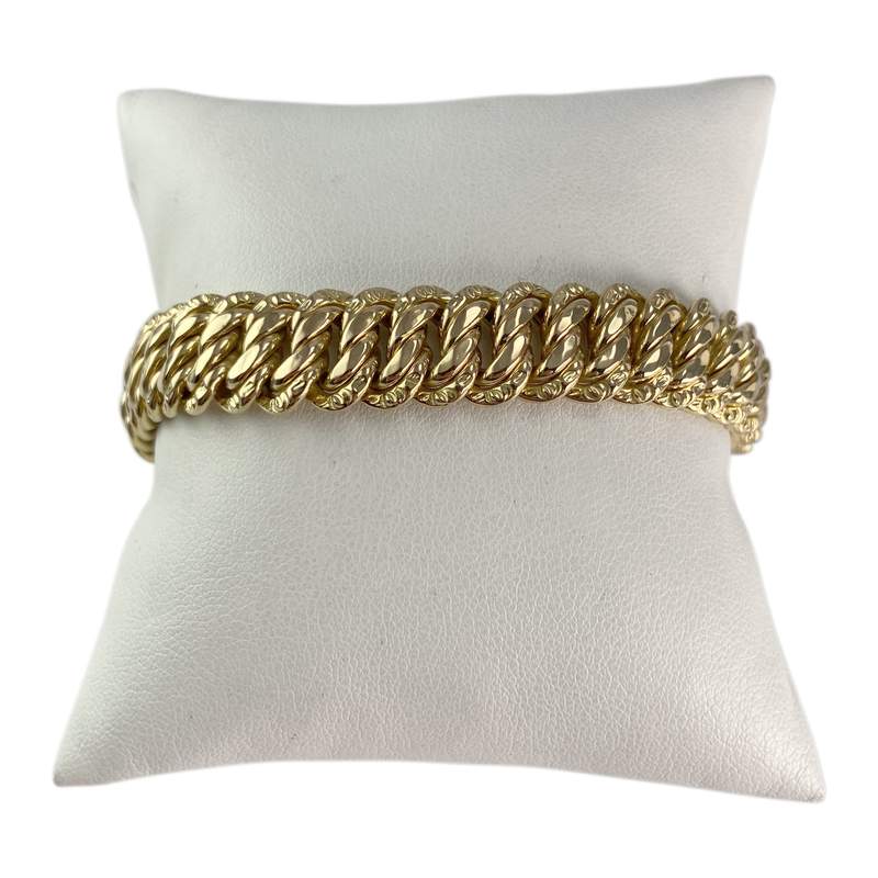 Bracelet d'occasion or 750 jaune maille américaine - vue 1