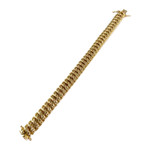 Bracelet d'occasion or 750 jaune maille américaine - vue 2