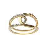Bague d'occasion or 750 jaune diamant - vue 1