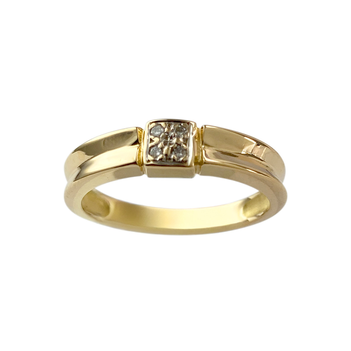 Bague d'occasion or 750 jaune diamant