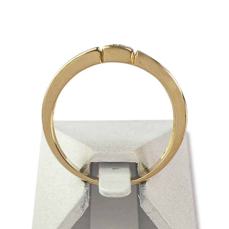 Bague d'occasion or 750 jaune diamant - vue 3