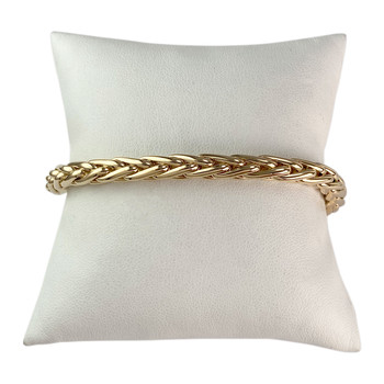 Bracelet d'occasion or 750 jaune maille palmier