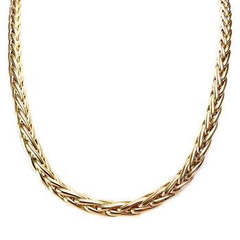 Tweedehands 750 geelgouden palmboomketting