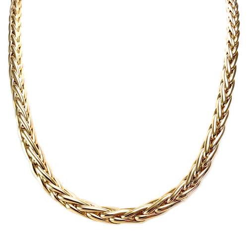 Collier d'occasion or 750 jaune maille palmier