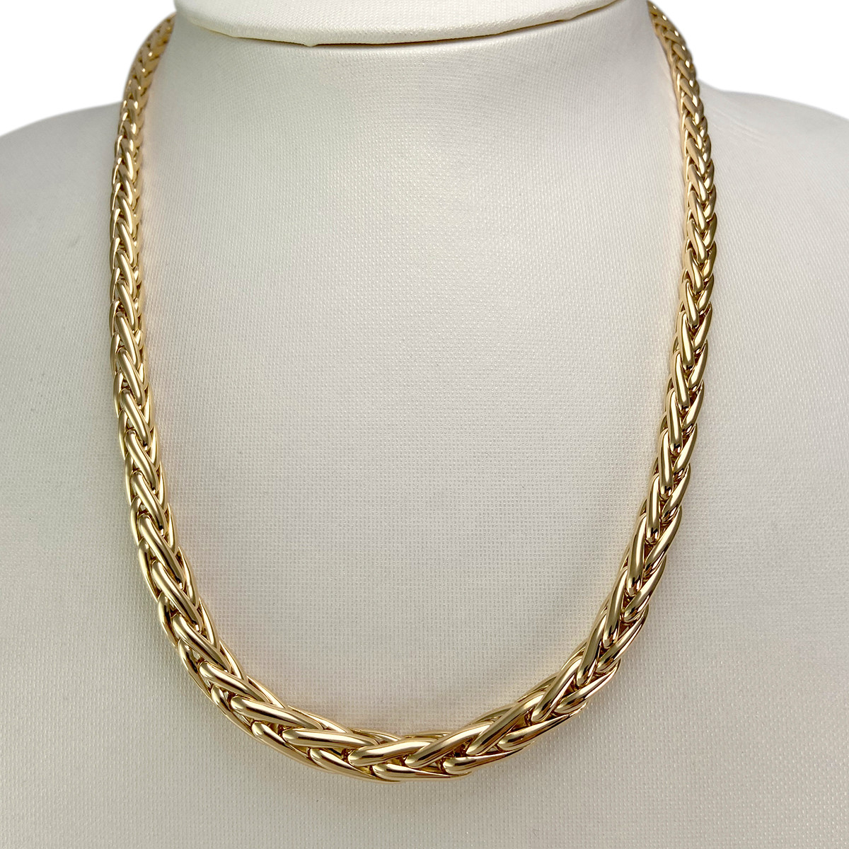 Collier D occasion Or 750 Jaune Maille Palmier MATY