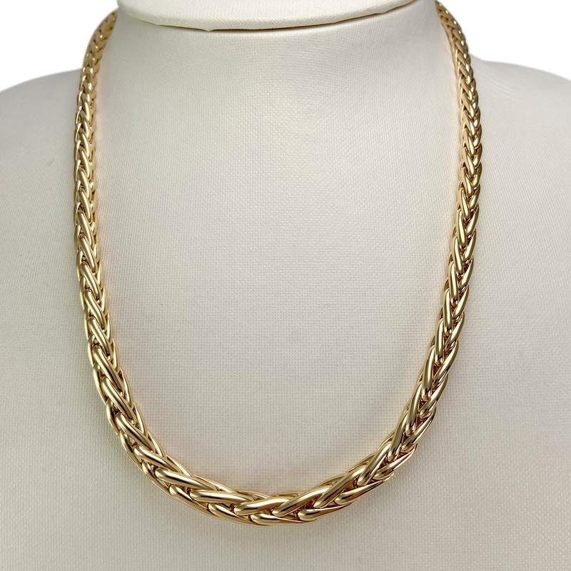 Collier d'occasion or 750 jaune maille palmier - vue 2