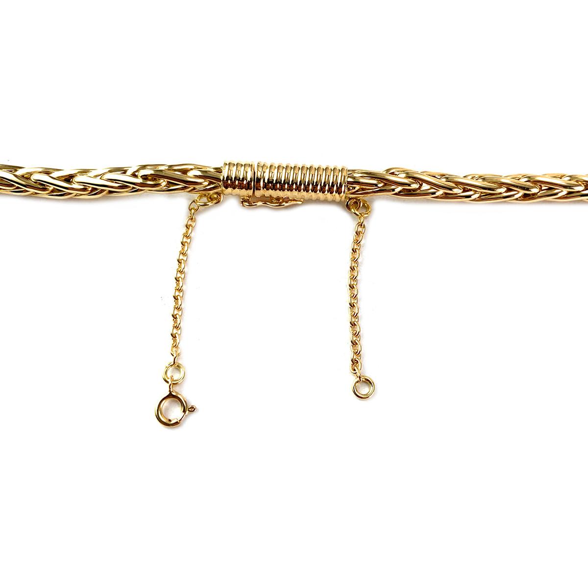 Collier d'occasion or 750 jaune maille palmier - vue 3