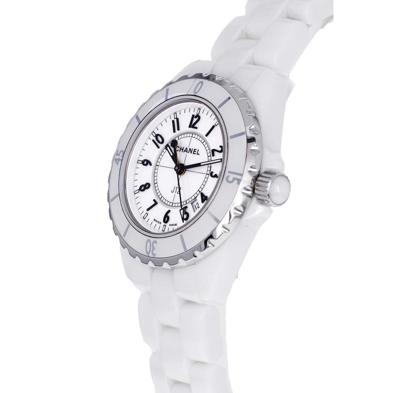 Montre d'occasion CHANEL J12 femme quartz bracelet céramique - vue D2