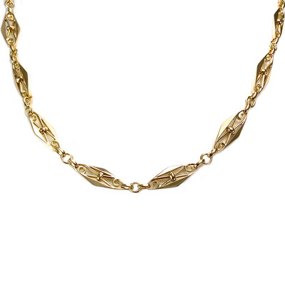 Collier d'occasion or 750 jaune maille fantaisie - vue 1