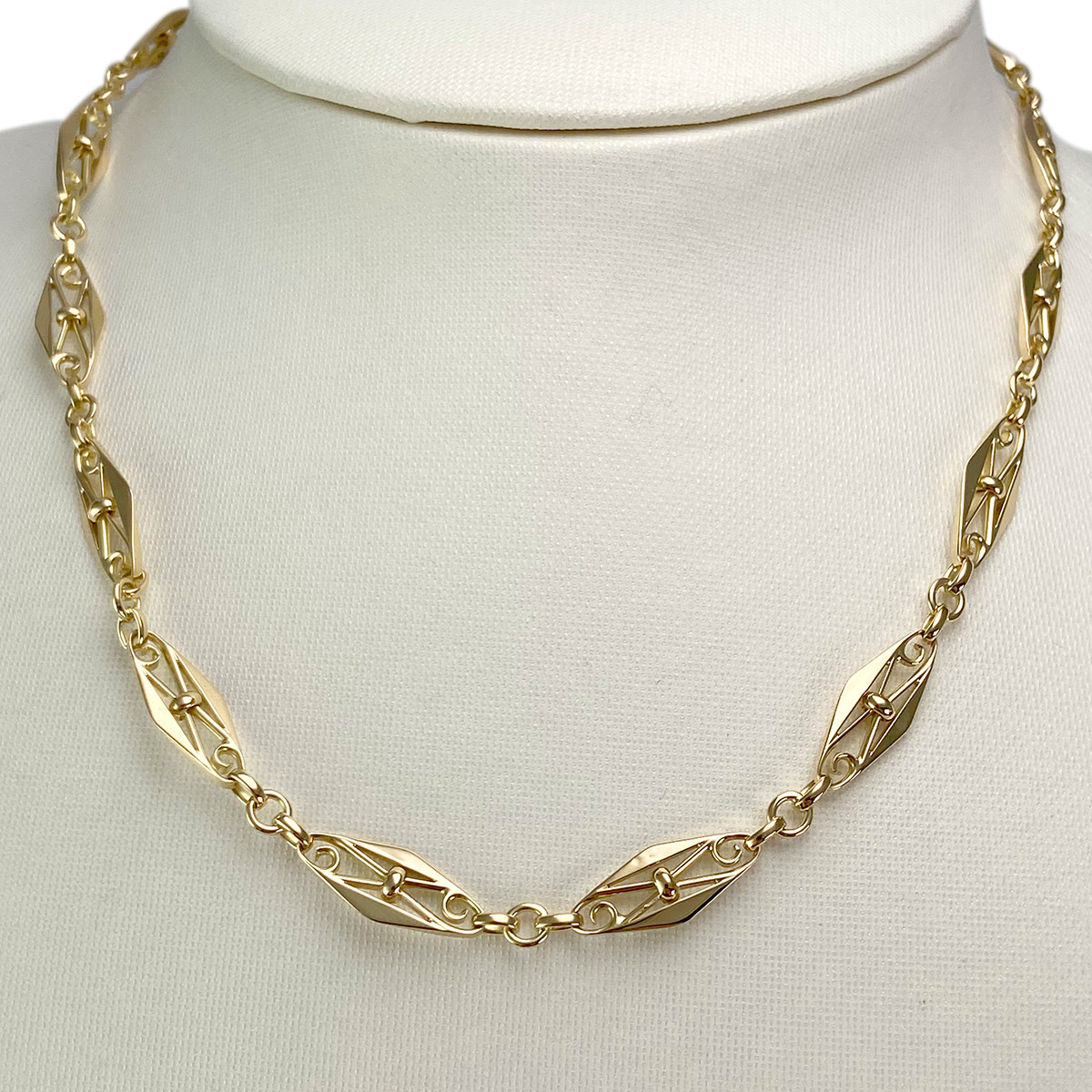 Secondhand necklace in 750 yellow gold - view 2