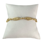 Bracelet d'occasion or 750 jaune maille fantaisie - vue 1