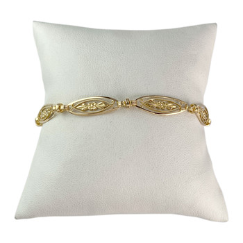 Bracelet d'occasion or 750 jaune maille fantaisie