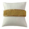 Used 750 yellow gold bracelet with fancy mesh - view V1