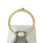 Bague d'occasion or 750 jaune diamant synthetique - vue 3