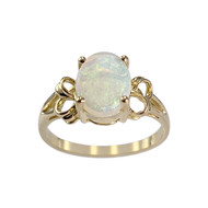 Bague d'occasion or 750 jaune opale