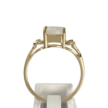 Pre-owned 750 yellow gold opal ring