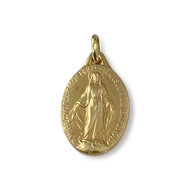 Médaille vierge d'occasion or 750 jaune
