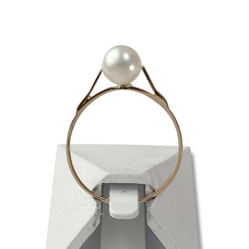 Bague d'occasion or 750 jaune perle de culture