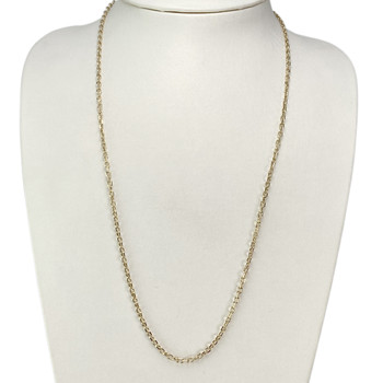 Used 750 yellow gold cable chain, 58.5 cm