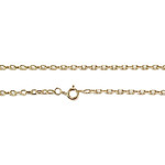 Chaîne d'occasion or 750 jaune maille forcat 58.5 cm - vue 3
