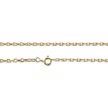 Used 750 yellow gold cable chain, 58.5 cm
