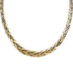 Collier d'occasion or 750 jaune maille palmier - vue 1