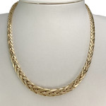 Collier d'occasion or 750 jaune maille palmier - vue 2