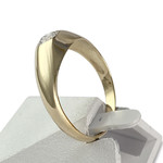 Bague d'occasion or 750 jaune zirconia - vue 2